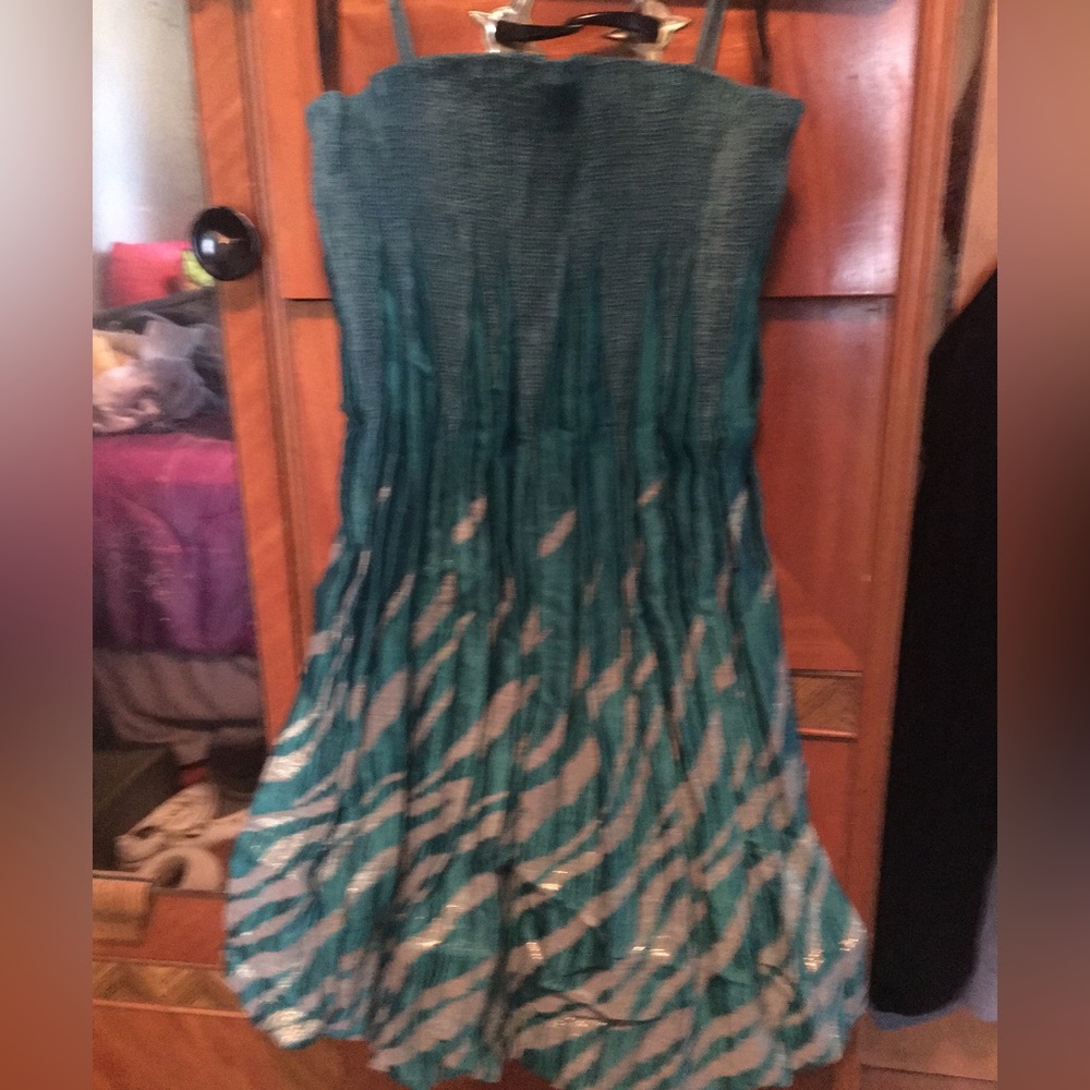 City Studio retro 1980’s style metallic puffy skirt dress
